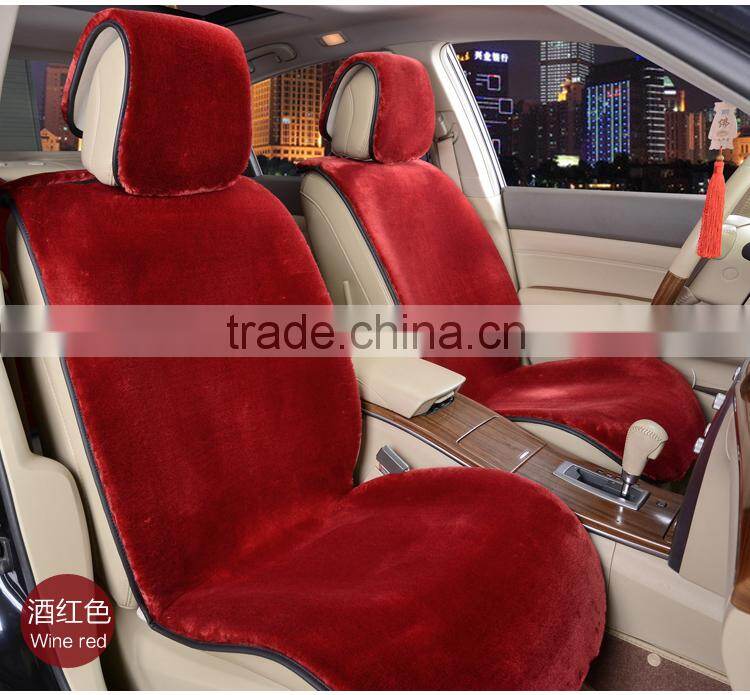 Customized Size and Color Faux Fur Sheepskin Car Seat Cover with EXW price