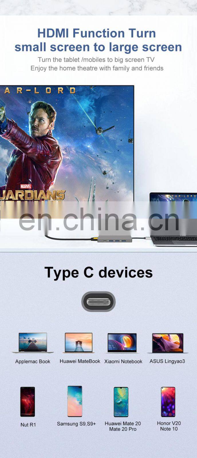 Shenzhen Usb Hub 3.0 With 2020 New For Laptop Computer Multifunction Wholesale Charging Phone Dock Station For Laptop Usb C Hub