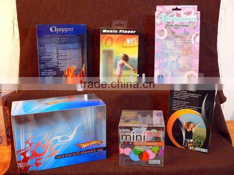 transparent plastic grey pvc box for gift packing