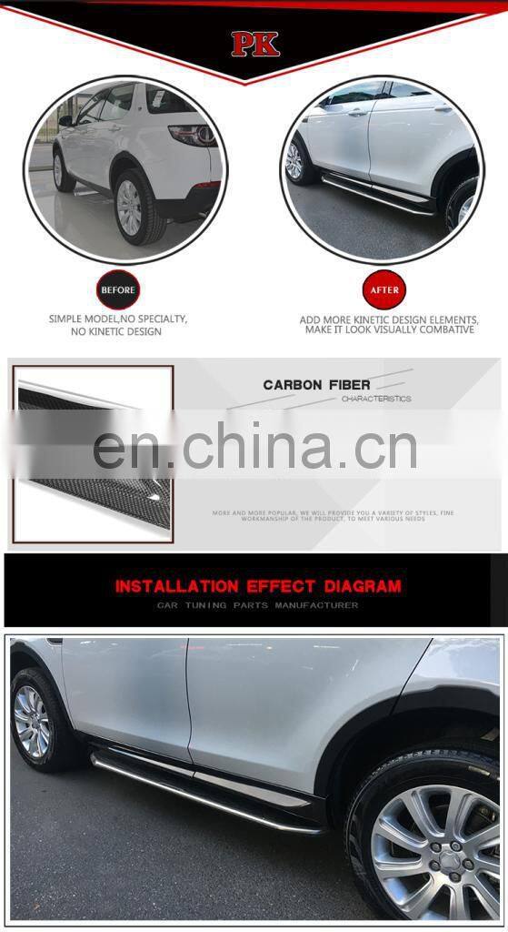 Carbon Fiber Side Door Sill Trim for Land Rover Discovery Sport HSE Luxury Sport Utility 4-Door 2015-2017