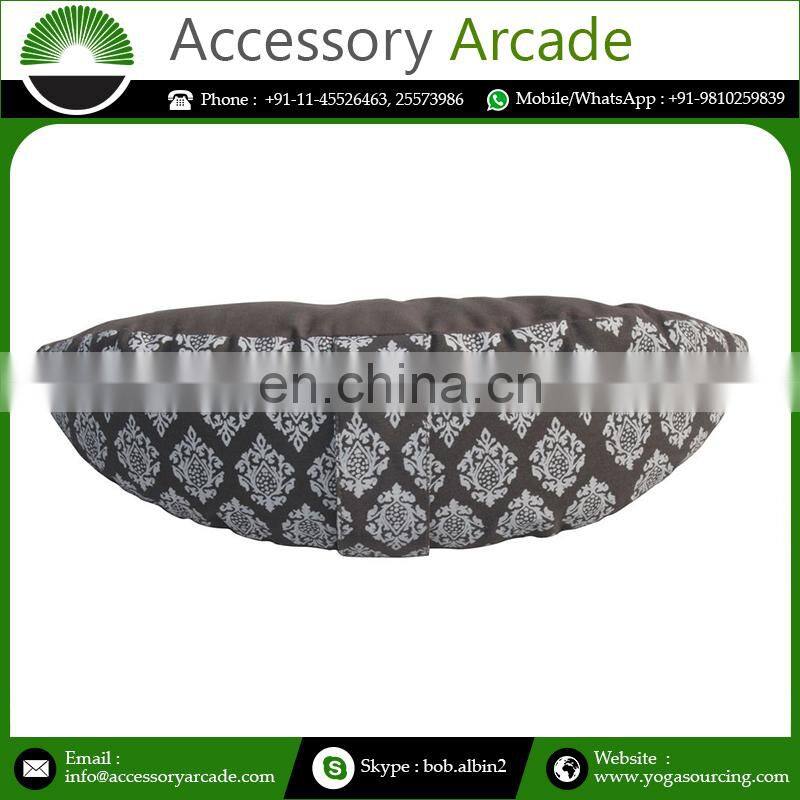 Pure 100% Cotton Yoga Crescent Cushion Half Moon Cushion Manufacturer And Supplier From India