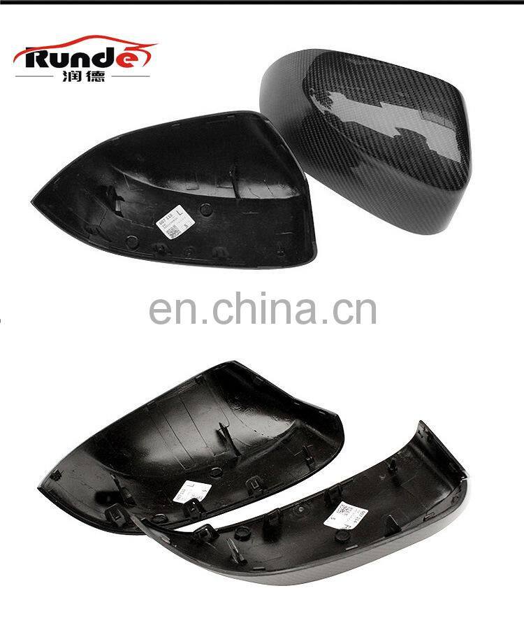 Runde New Arrival Dry Carbon Fiber Rear View Mirror Shell Cover Housing For 2013-2018 BMW X3 X5 F25 F16