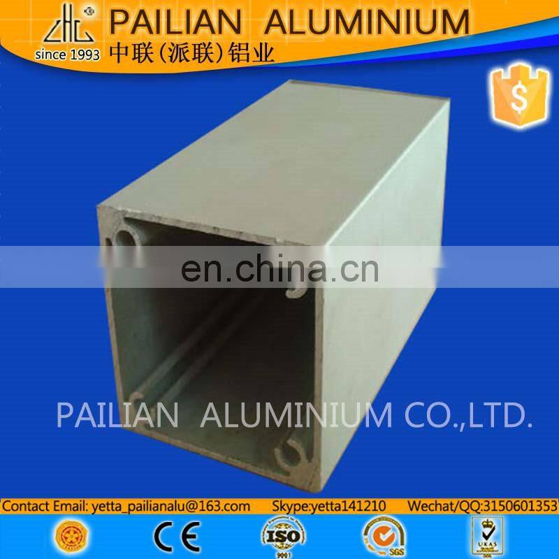 Customized aluminum extrusion flat tube,brushed aluminum table legs aluminum profile square tube table leg