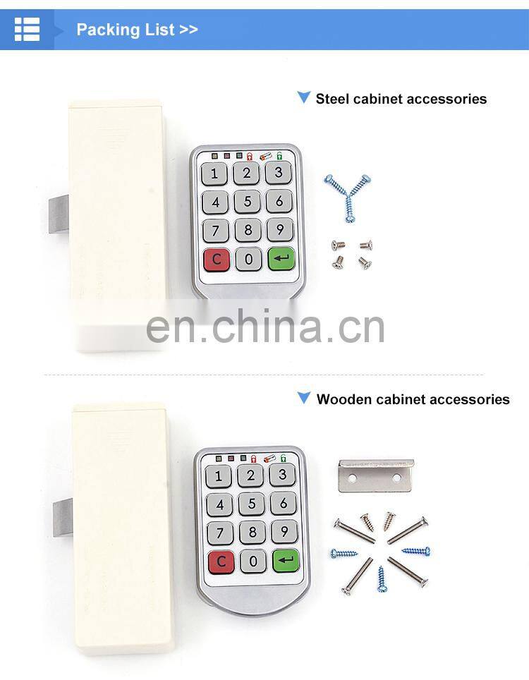 Smart Digital lock storage cabinets electronic drawer file cabinet electromagnetic lock wardrobe door lock