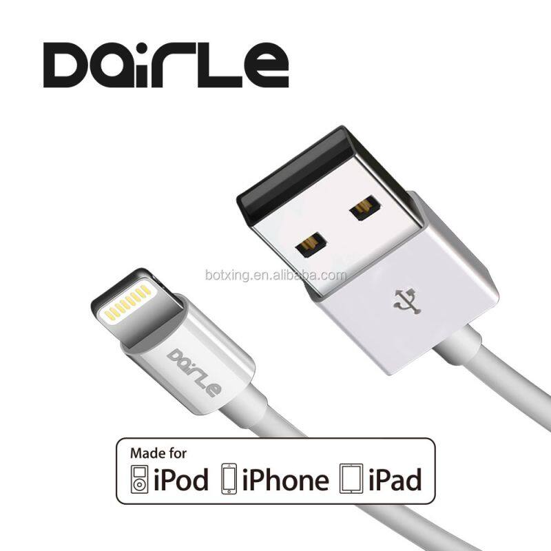 White MFi charger cable usb to lightning cable for iphone