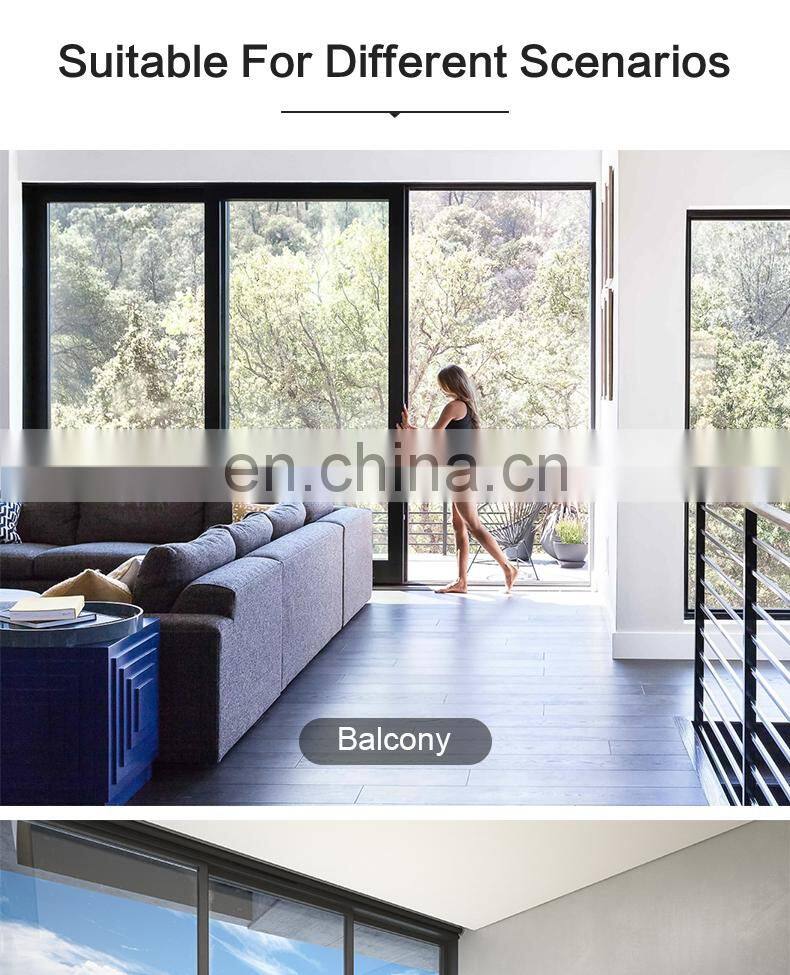 YY Aluminium three tracks sound proof sliding doors with tempered glass