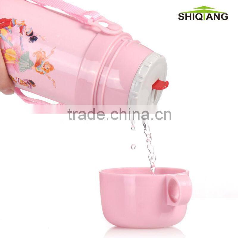 500ml stainless steel vacuum children food bottles with color coating