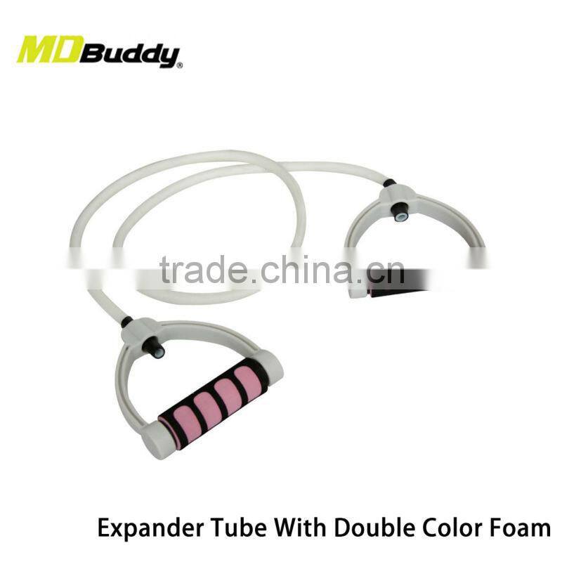 Double Color Foam Fitness Expander Gym Tube