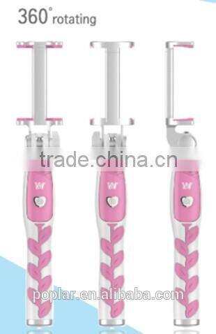360 Degree Adjustable Selfie Sticks Bluetooth Selfie Monopod