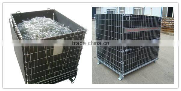 PET Preform Mesh box wire cage metal bin storage container