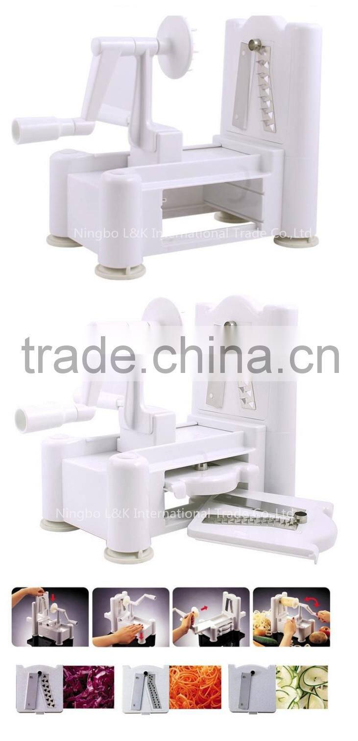 As seen on TV spiral slicer /vegetable spiralizer/spiral vegetable slicer
