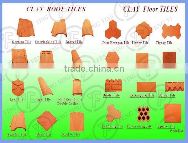 Most popular roof clay tile making machine production line from Yingfeng