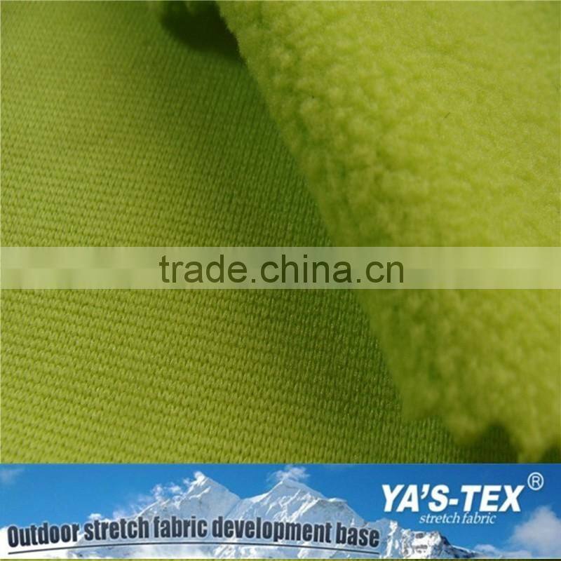 2016 Knitted Polar Fleece Fabric Waterproof Breathable Fabric Softshell Laminated Fabric For Suits