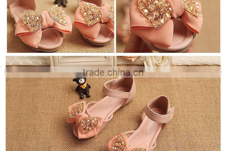 2015 Fashion Princess Shoes Summer Girls Pear Sandals Kids Girls Shoes