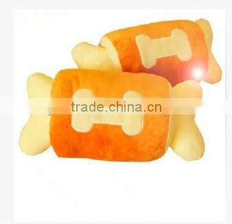 Plush car back cushion/plush car cushion