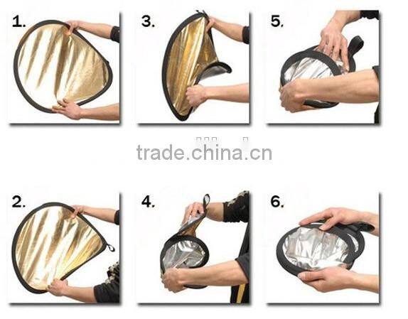 110cm 2 In 1 Foldable Photo Studio Reflector Board Flash Reflector