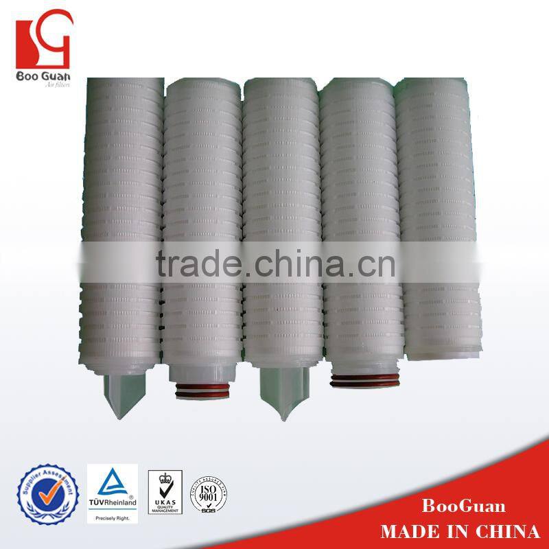 industry high-flow rate PP pleated filter cartridge