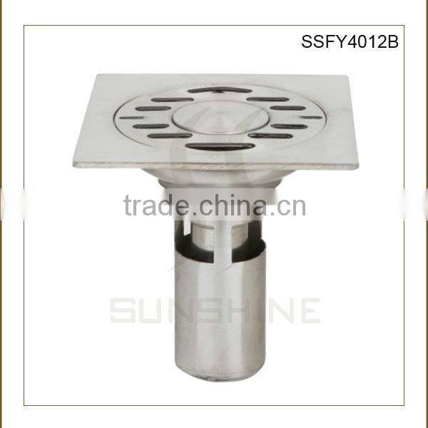 SSFY4012B Bathroom and toilet square stainless steel sink strainers