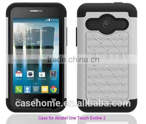 2016 Diamond 2 in 1 PC TPU Silicon Back Cover for Alcatel 4037T