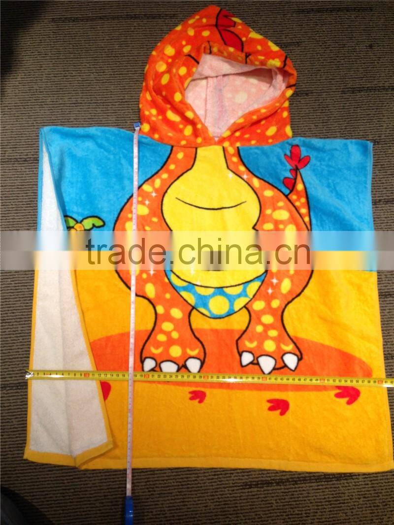 100% Painting Cotton Hooded Beach Towel