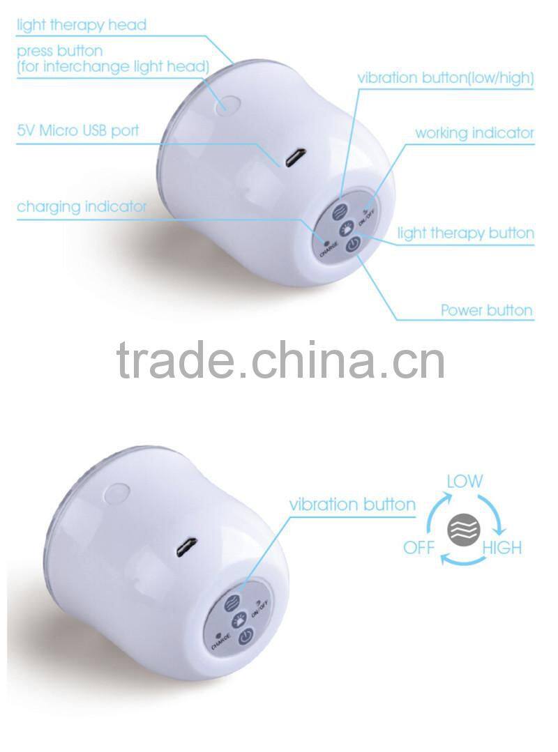 Facial led Vibration portable pdt skin care facial massager