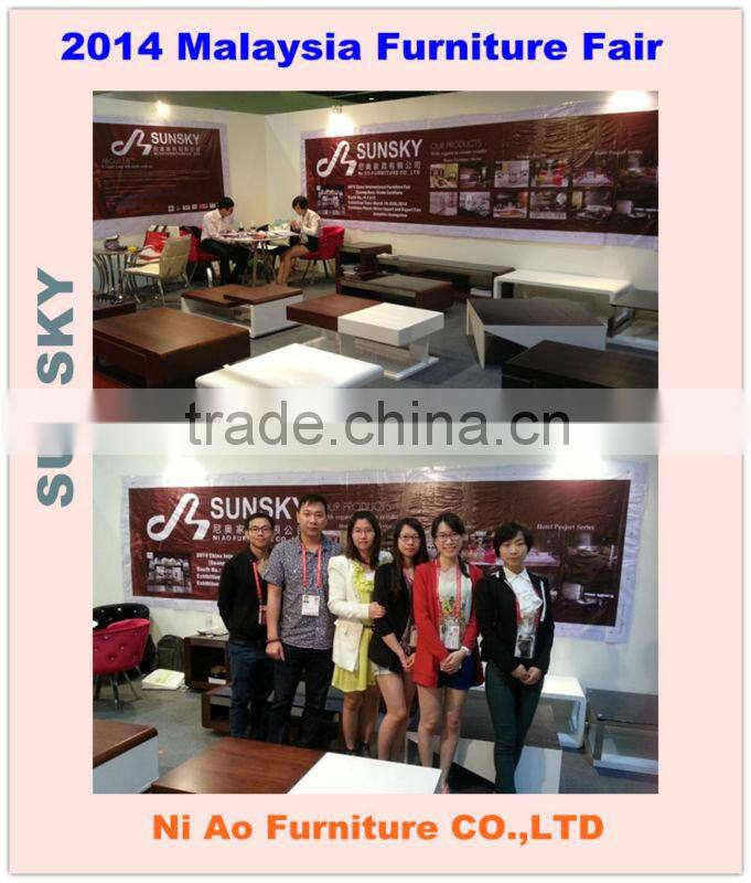 two layers rectangle tempered glass top coffee table 4262