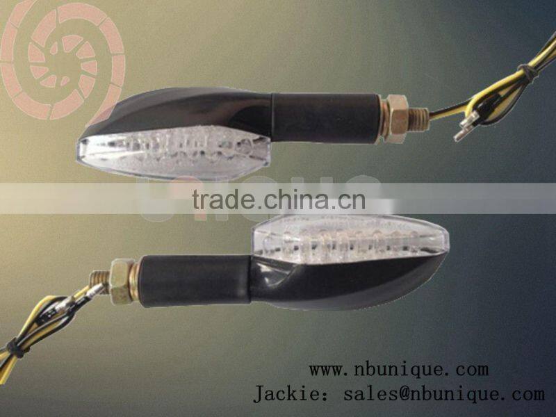 Factory price chromed motorcycle turn signal light bulbs with amber reflector overhead