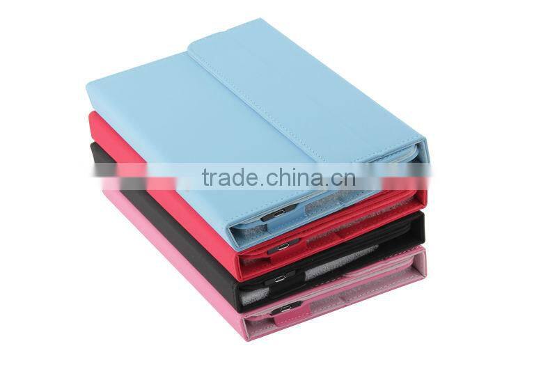 leather case cover with wireless bluetooth keyboard for tablet PC 7'' inch 8 inch