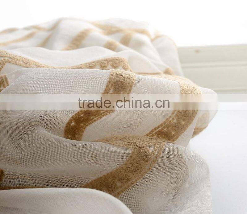 Factory Price Polyester Cotton Curtain Gauze Fabric