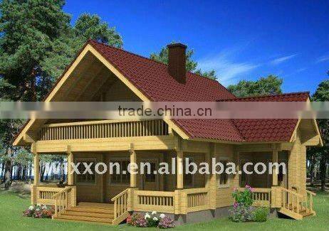 Prefabricated holiday wooden living villa house