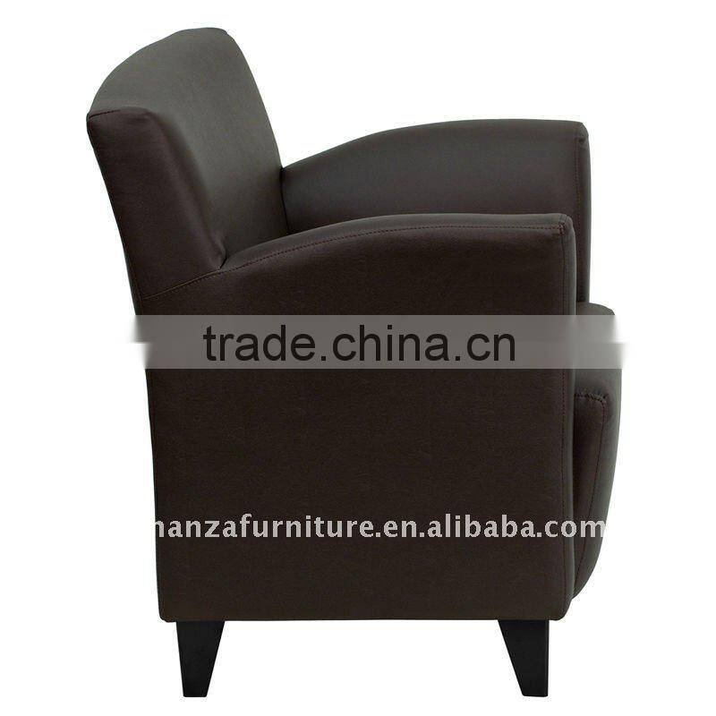 modern leather armchair