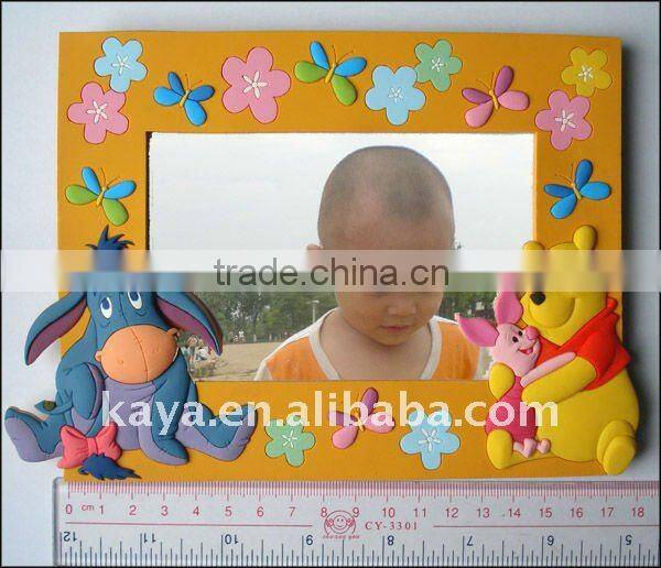 Promotional 2d or 3d soft pvc wholesale picture frames 5x7