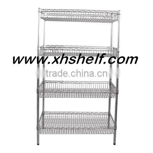 Double Side Chrome Metal Wire Shelf With NSF Certification