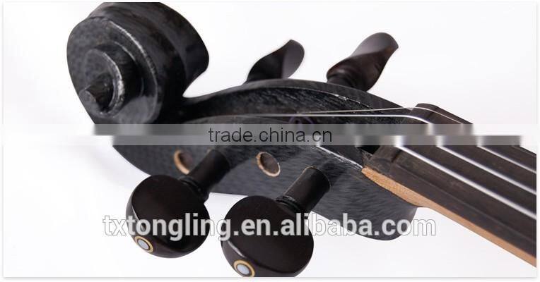 High Quality Black Violin With Art Design TL-1311