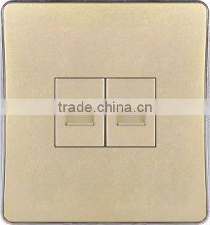 Double Tel Socket Wall Switch