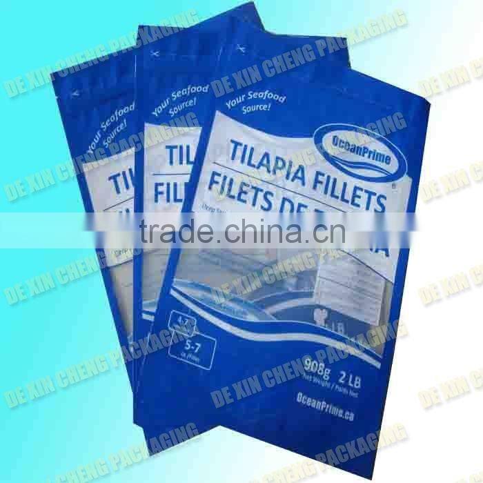 Custom Design Rice Paper Stand Up Pouch With Window