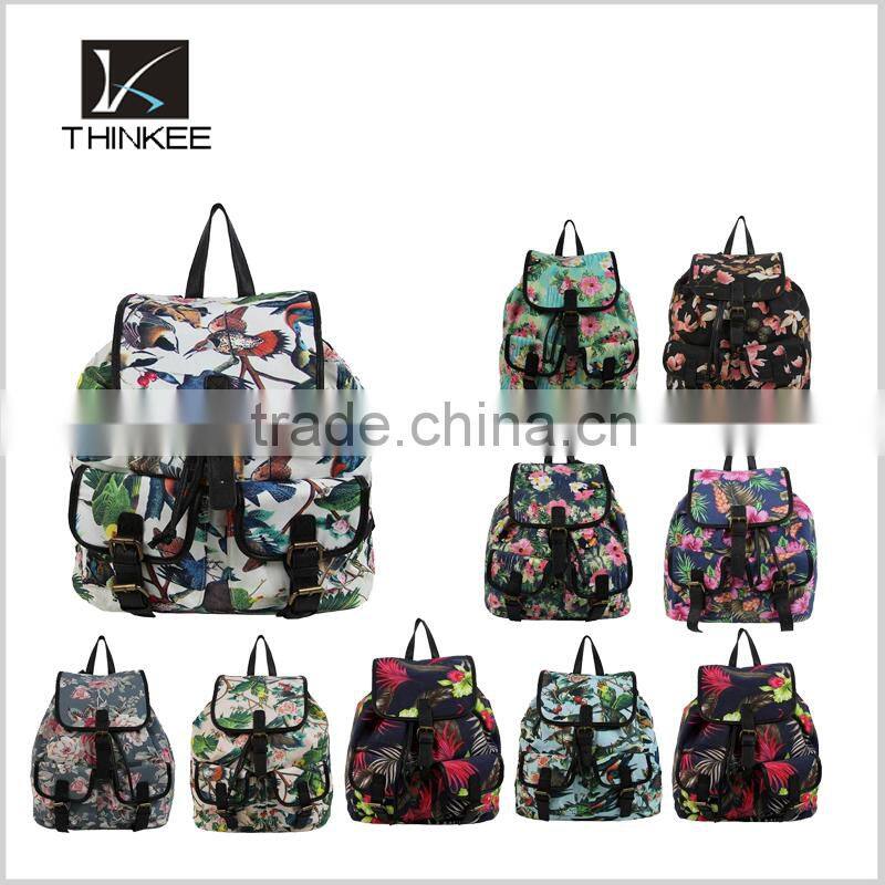 Girls drawstring bag 2016 new model hot sale fashion drawstring backpack bag