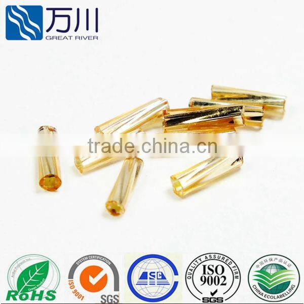 Different colour glass twist bugles & glass bead bugle