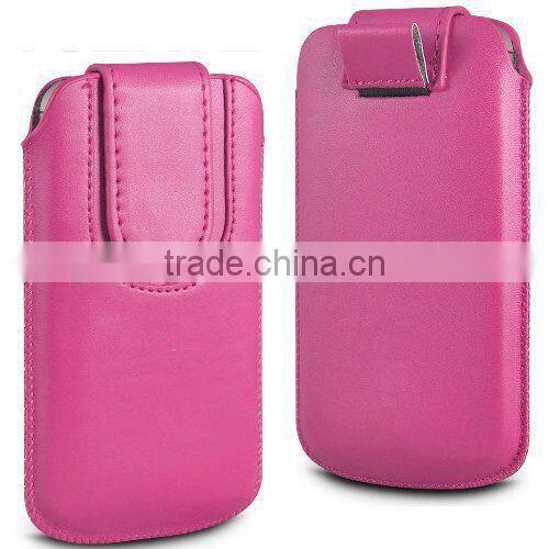 Magnetic PU Leather Pull Tab Flip Case Cover Pouch for HTC one M9