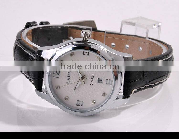 Luxury Automatic Leather Strap Women Wrist Watch Gift