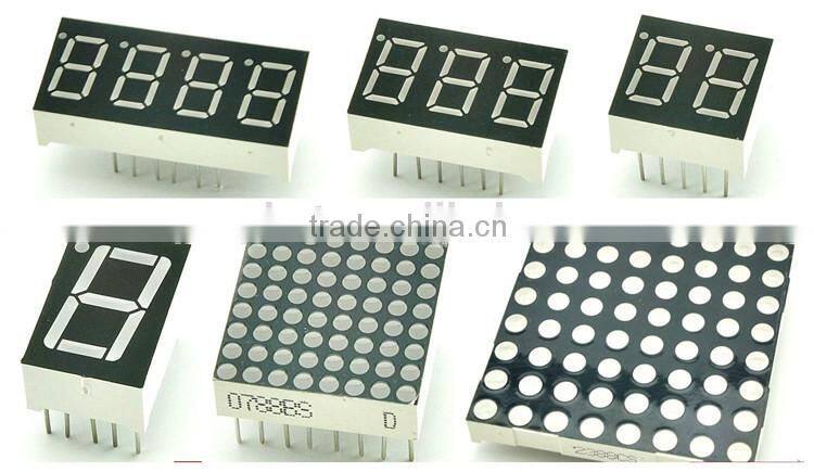 7 Segment LED Numeric And Character Display Module ( 0.5'' 0.56" Red 1 Digits Characters Common Cathode ) 12.5*19*8MM