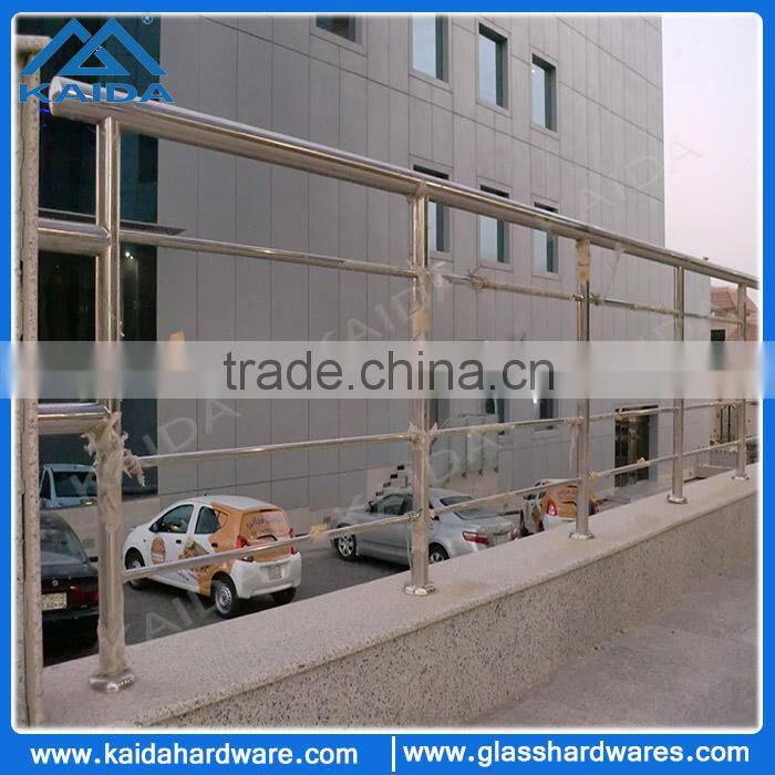 Stainless steel round tube railing fence