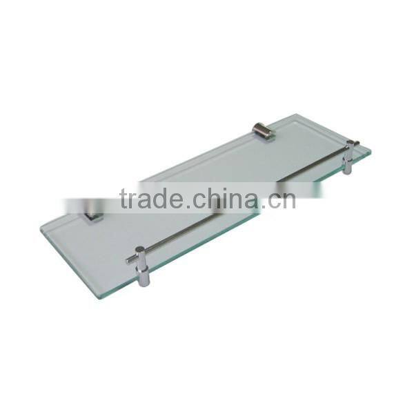 China Supplier Brass Heavy Duty Toilet Accessories Bathroom Shelf bathroom glass shelf 6B0162