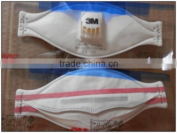 3M 9332+ non woven disposable face mask industrial nose mask