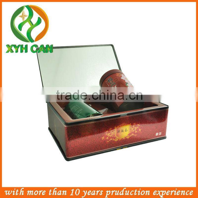 travel style pen box pack/pencil tin case /coffe box