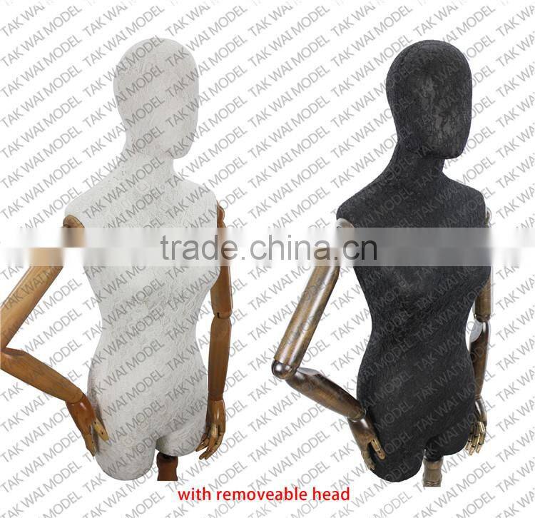 High Quality fabric manneuin women dummy adjust plus size display