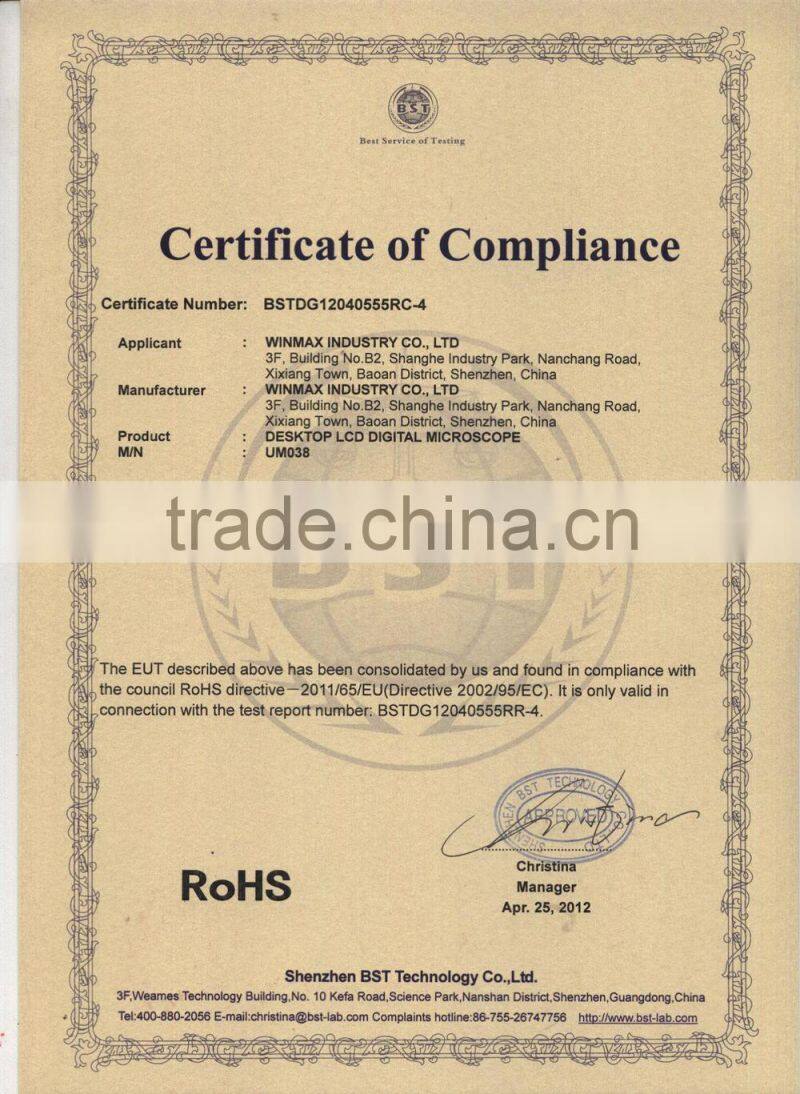 Original Factory Supply Stereo Microscope with Digital Camera For sale