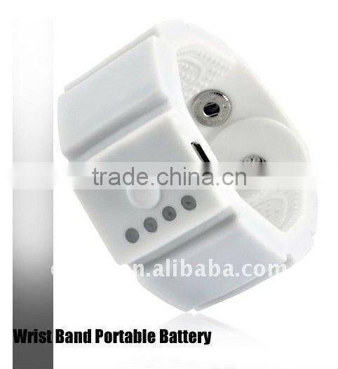 Portable Power Bank power supply wrist mobile charger for smart phone
