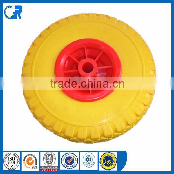 China Qingdao Flat Free Tire 3.50-5 foam tire