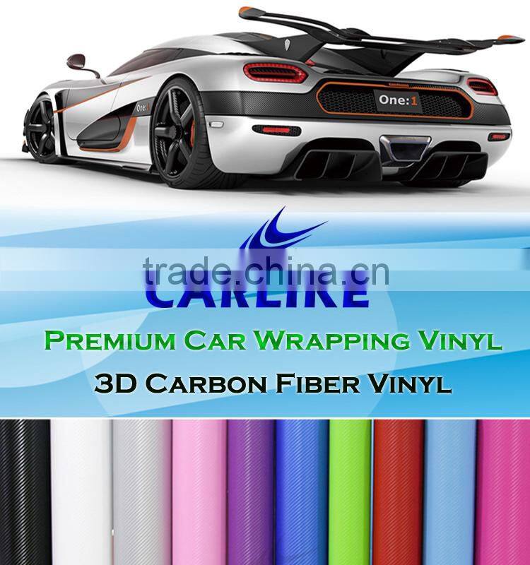 CARLIKE Air Bubble Free Carbon Fiber Car Vinyl Sticker Foil